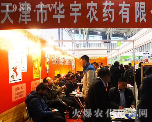 天津市華宇農藥第32屆南京全國植保會上出彩展位引圍觀眾