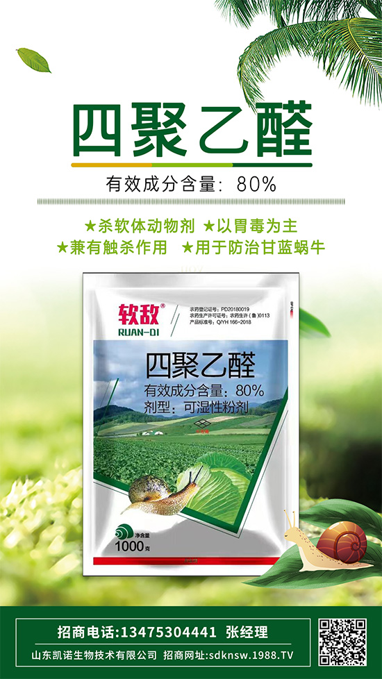 防治蔬菜蝸牛，四聚乙醛這樣使用，殺蟲效果沒得說！