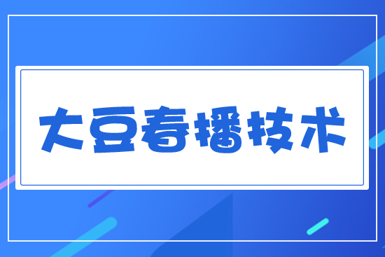 大豆春播技術(shù)