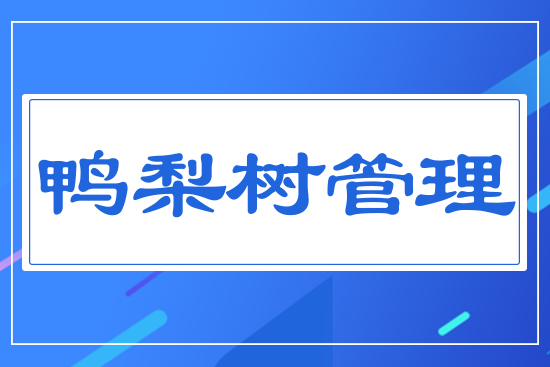 鴨梨樹(shù)管理