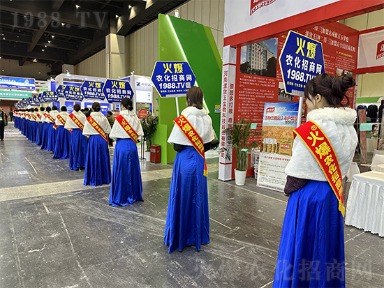 火爆網(wǎng)美女禮儀宣傳隊亮相2024中原農(nóng)資雙交會！