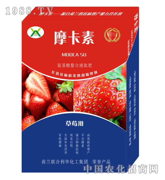 草莓專用氨基酸螯合液肽肥-摩卡素-強(qiáng)芯國際