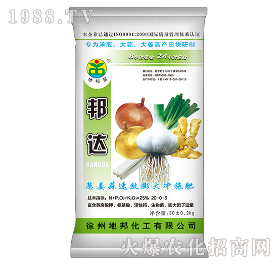 蔥姜蒜速效膨大沖施肥-邦達(dá)-地邦泉