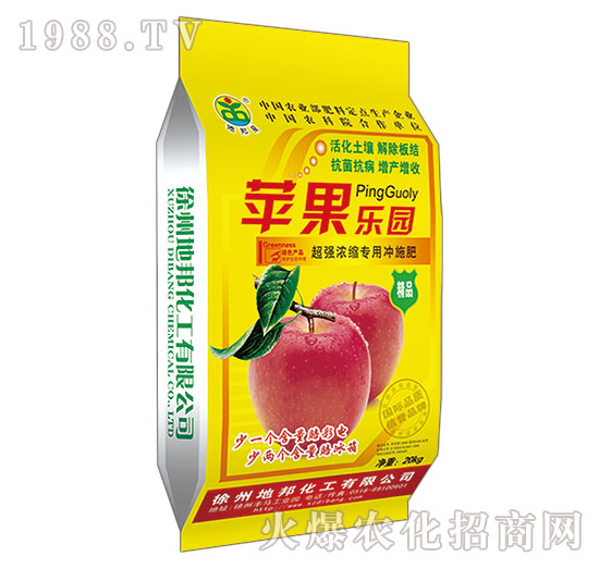 超強(qiáng)濃縮專(zhuān)用沖施肥-蘋(píng)果樂(lè)園-地邦泉