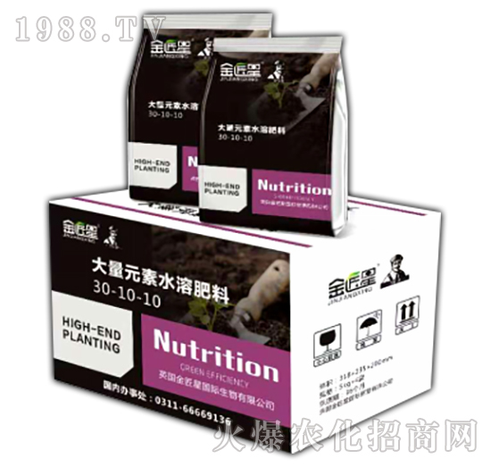 大量元素水溶肥30-10-10+TE-金匠星