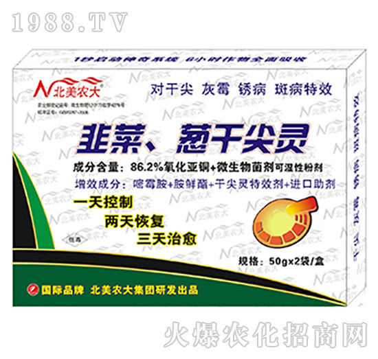 86.2%韭菜、蔥干尖靈-北美農(nóng)大