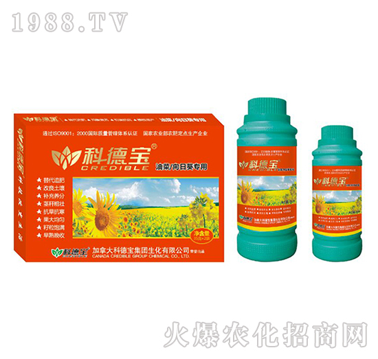 油菜、向日葵專用營養(yǎng)增產(chǎn)調(diào)理劑-科德寶