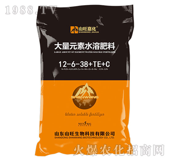 大量元素水溶肥料12-6-38+TE+C-山旺生物