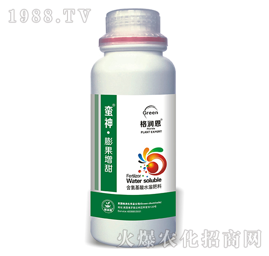 含腐植酸水溶肥料-蠻神·膨果增甜-格潤(rùn)恩