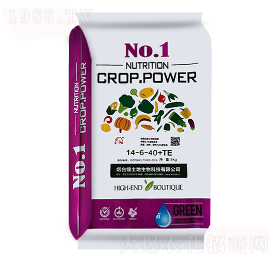 大量元素水溶肥14-6-40+TE-綠土地