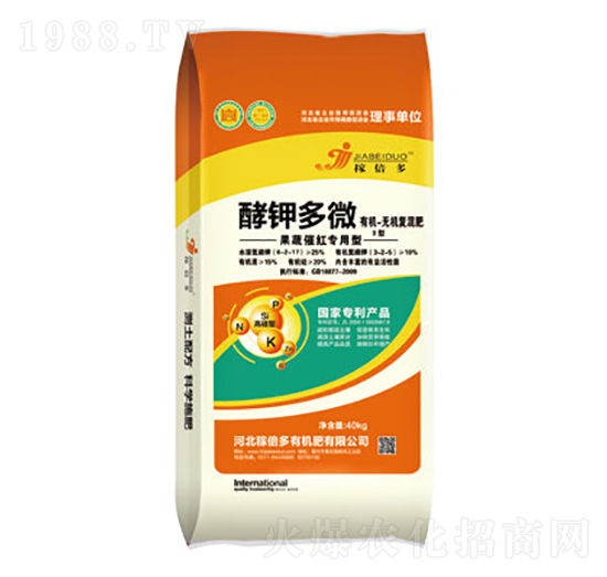 果蔬催紅專用型有機(jī)無(wú)機(jī)復(fù)混肥-酵鉀多微-稼倍多