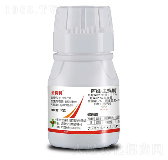 14%阿維·蟲螨腈-全得利-巧喜