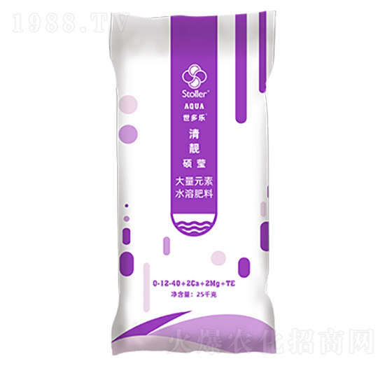 大量元素水溶肥料0-12-40+2Ca+2Mg+TE-清靚碩瑩-世多樂