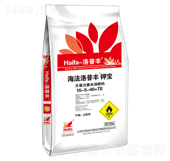 大量元素水溶肥料15-5-40+TE-海法洛普豐·鉀寶-海法