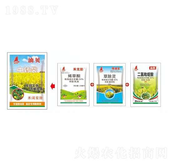 甘藍(lán)型油菜田苗后專(zhuān)用除草劑-油貝-喜豐收