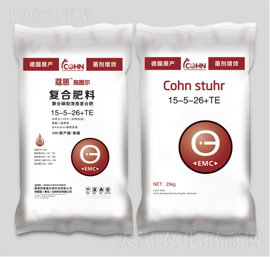 聚合磷型清液復合肥料15-5-26+TE-蔻恩施圖爾-阿蜜蔻