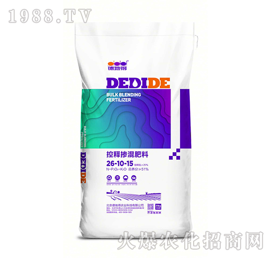 控釋摻混肥料26-10-15-德地得