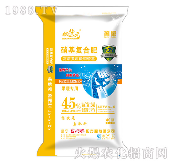 果蔬專用硝基復合肥15-5-25-根狀元-金網(wǎng)聯(lián)