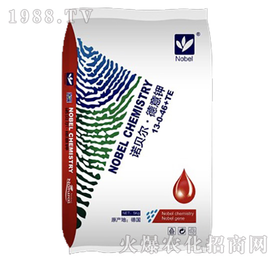 高鈣高鉀水溶性肥料13-0-46+TE-諾貝爾·德意鉀
