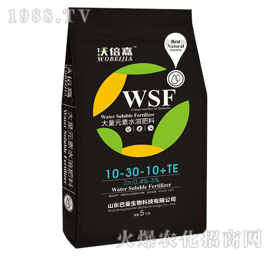 大量元素水溶肥10-30-10+TE-巴曼生物