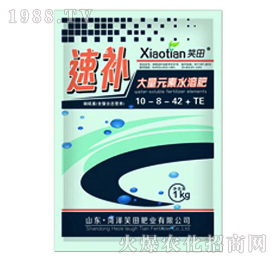大量元素水溶肥10-8-42+TE-笑補-笑田