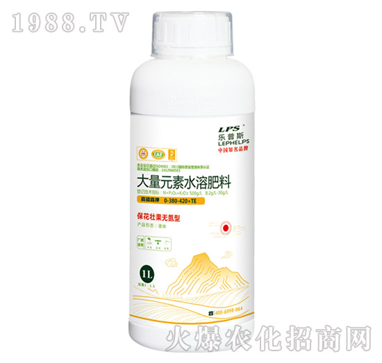 高磷高鉀大量元素水溶肥料0-380-420+TE樂(lè)普施-嘉樂(lè)肥業(yè)