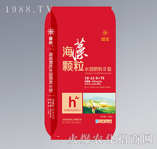 海藻顆粒水溶肥料18-12-8+TE-華廷化工