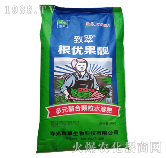 多元螯合顆粒水溶肥-根優(yōu)果靚-致翠生物