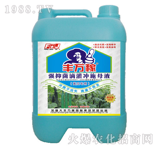黃瓜專用強(qiáng)抑菌滴灌沖施母液-豐萬(wàn)稼