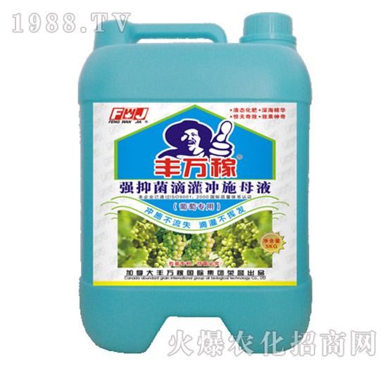 葡萄專用強(qiáng)抑菌滴灌沖施母液-豐萬(wàn)稼