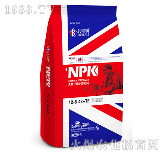 大量元素水溶肥料12-6-42+TE-貝塔利