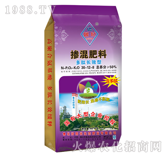 多肽長(zhǎng)效型摻混肥料30-12-8-魯化