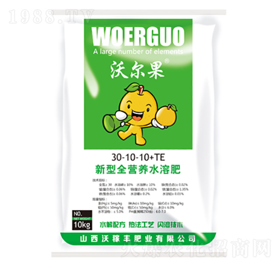 新型全營養(yǎng)水溶肥30-10-10+TE-沃爾果-沃稼豐肥業(yè)