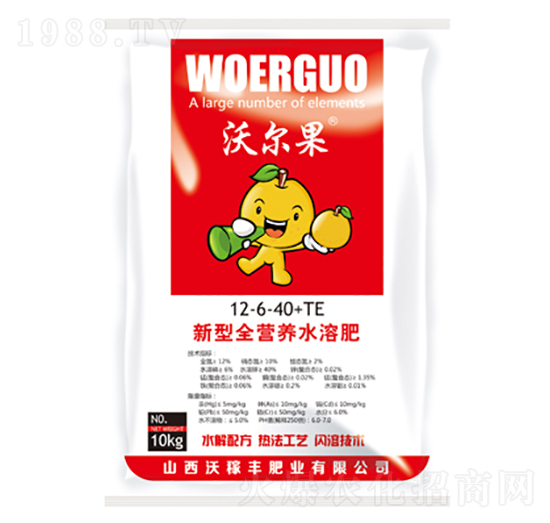 新型全營養(yǎng)水溶肥12-6-40+TE-沃爾果-沃稼豐肥業(yè)