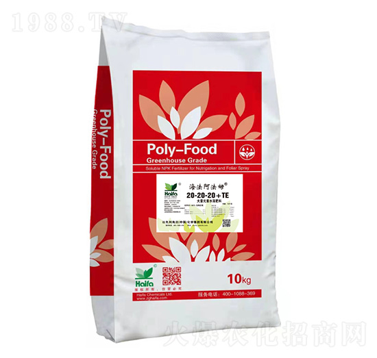 大量元素水溶肥20-20-20+TE-海法阿法姆-海法