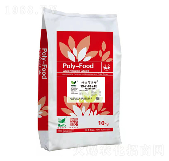 大量元素水溶肥13-7-40+TE-海法阿法姆-海法