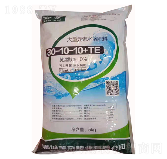 大量元素水溶肥30-10-10+TE-金余