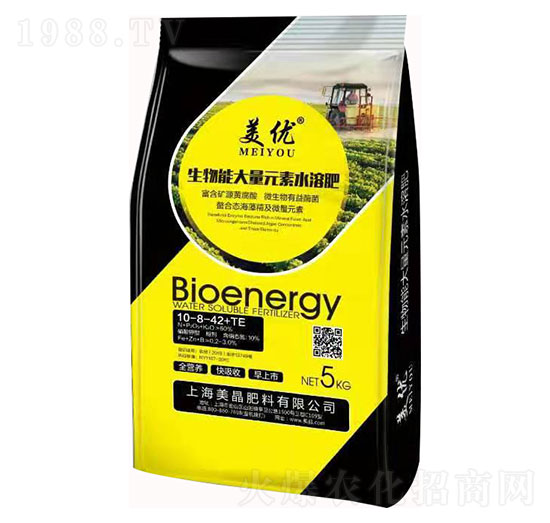 生物能大量元素水溶肥10-8-42+TE-美優(yōu)-奧朗生物