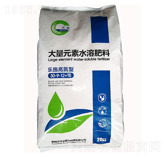 樂(lè)施高氮型大量元素水溶肥料30-9-12+TE-沃爾肥業(yè)