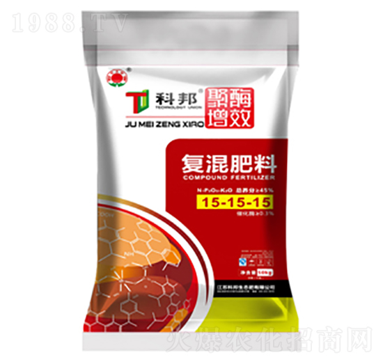 50kg復(fù)混肥料15-15-15-聚酶增效-科邦