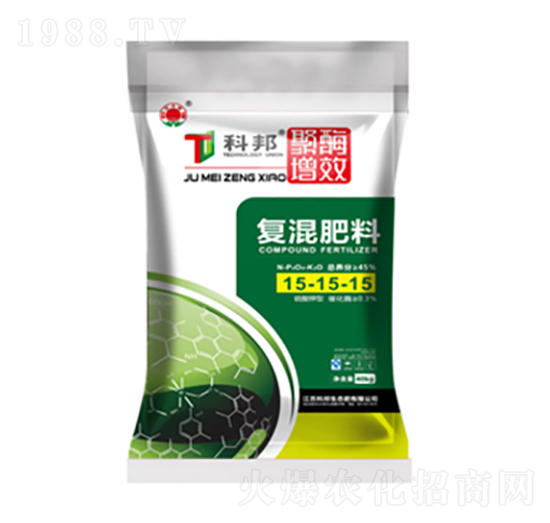 40kg硫基復(fù)混肥料15-15-15-聚酶增效-科邦