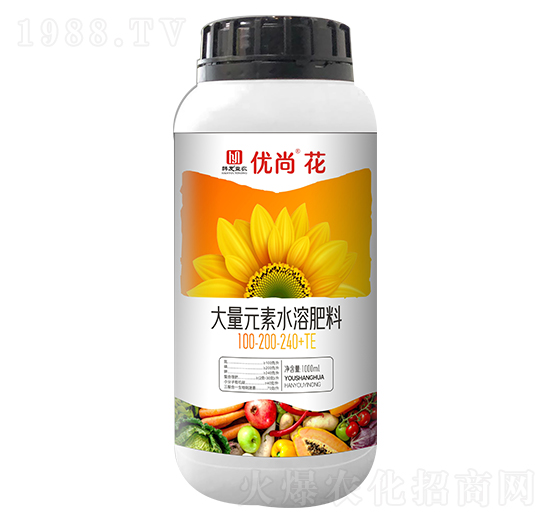 大量元素水溶肥料100-200-240+TE-優(yōu)尚花-韓友益農(nóng)