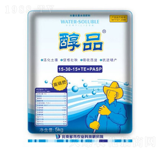 大量元素水溶肥料15-30-15+TE+PASP-醇品-多芬農業(yè)