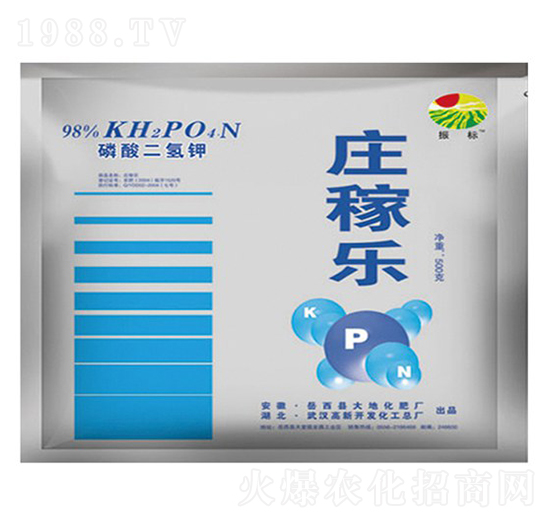 500g莊家樂(lè)磷酸二氫鉀-振標(biāo)-大地化肥