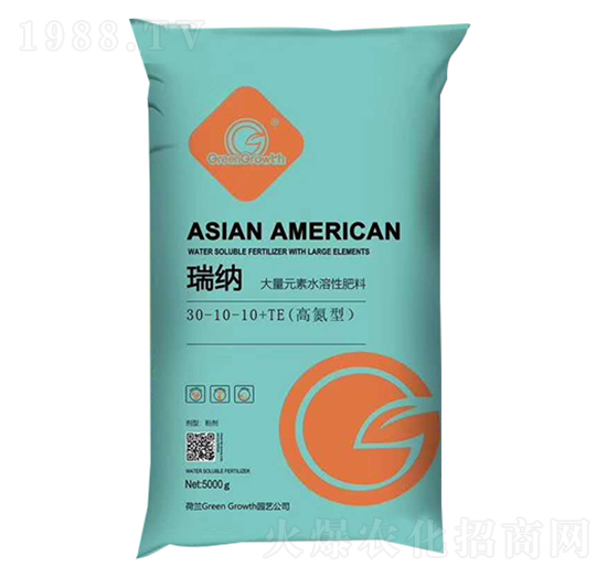 高氮型大量元素水溶肥料30-10-10+TE-瑞納-海之星