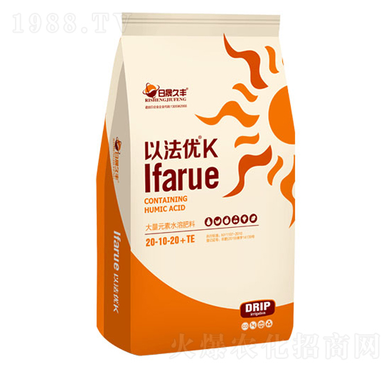 大量元素水溶肥料20-10-20+TE-以法優(yōu)K-日晟久豐