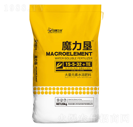 大量元素水溶肥料15-5-32+TE-魔力墾-日晟久豐