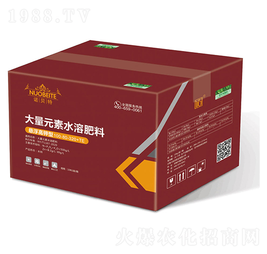 大量元素水溶肥料100-80-320+TE-諾貝特-大佑農