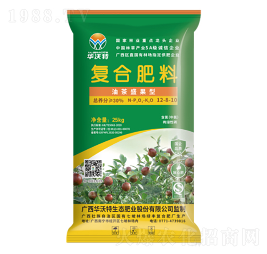油茶盛果型復合肥料12-8-10-華沃特