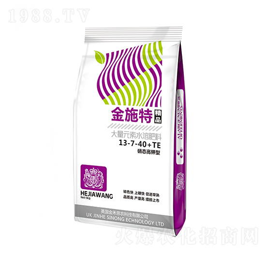 硝態(tài)高鉀型大量元素水溶肥料13-7-40+TE-金施特-金禾生物